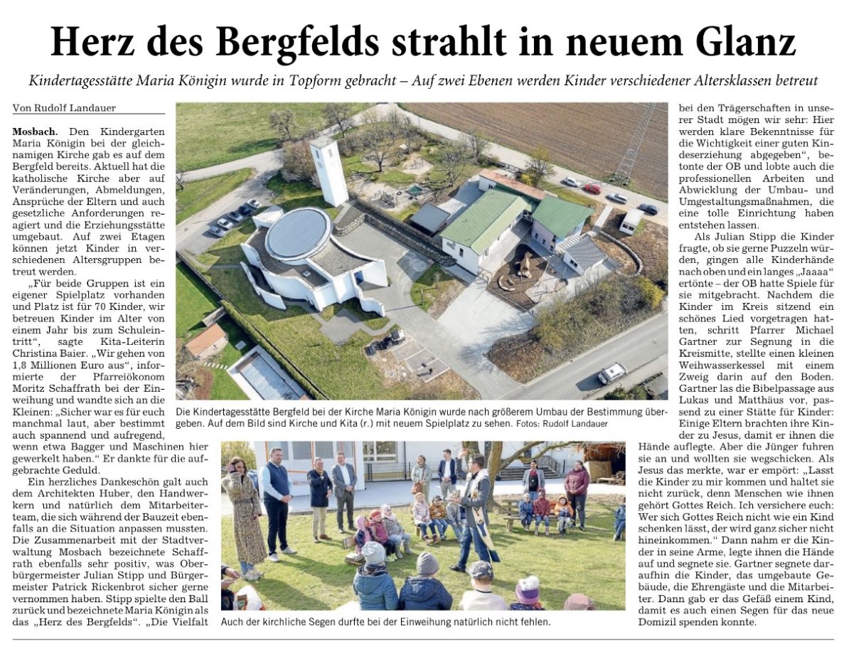 Sanierung der Kita in Mosbach - Bergfeld